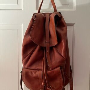 Madewell Brown Leather Backpack